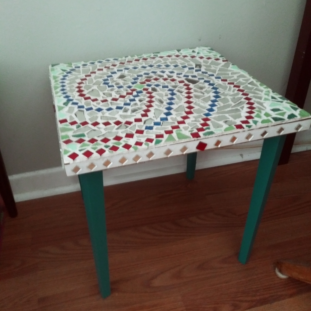 Mosaic side table